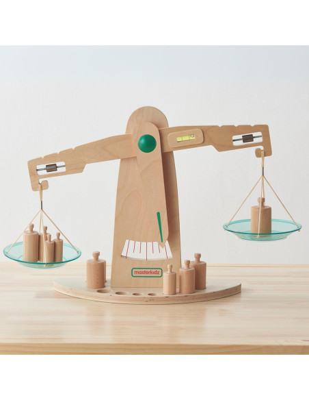 MASTERKIDZ Drewniana Waga Szalkowa