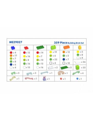 MASTERKIDZ Zestaw Klocków Konstrukcyjnych Tor Kulkowy STEM 359 el.
