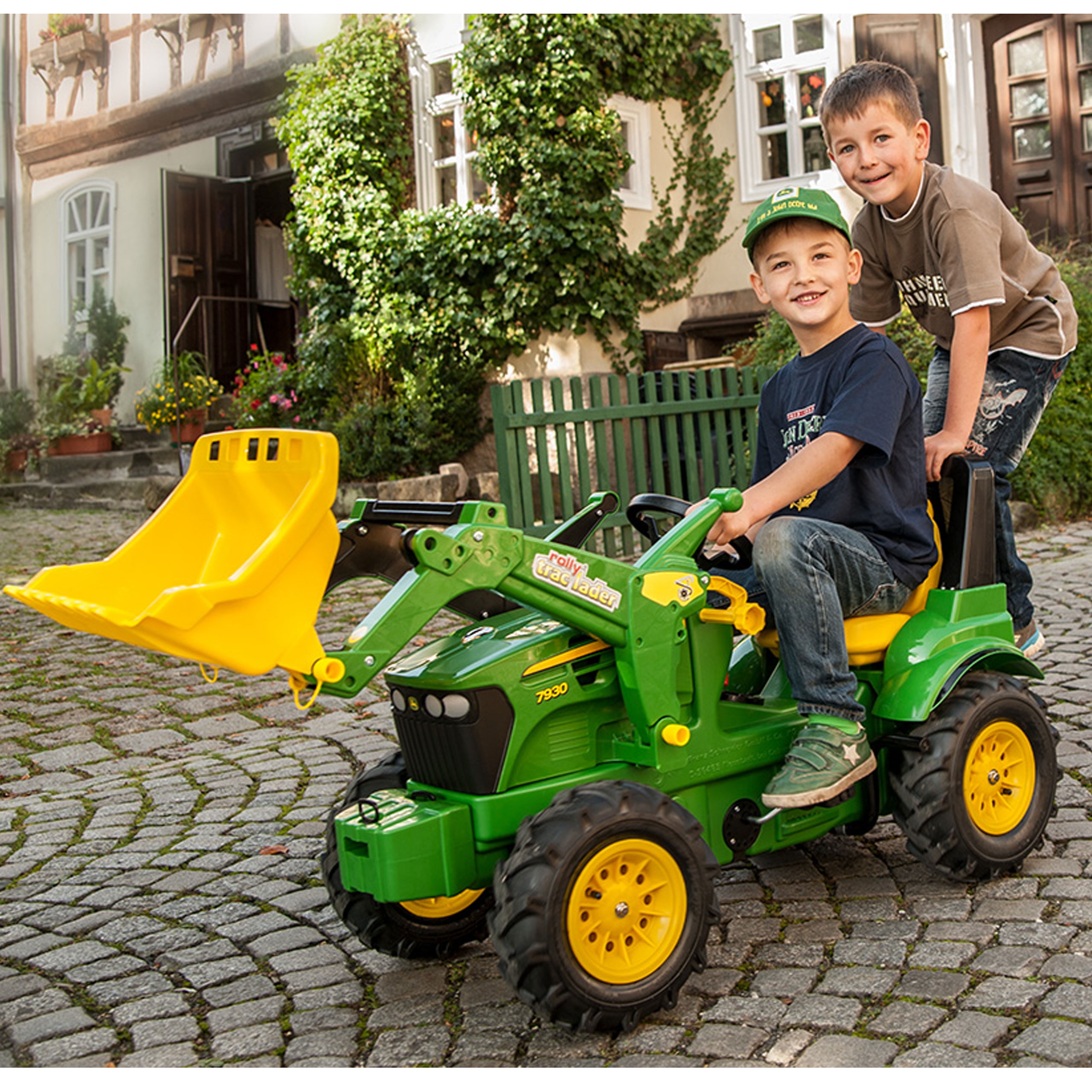 Rolly Toys John Deere Traktor na pedały Biegi Pompowane Koła 3-8 lat