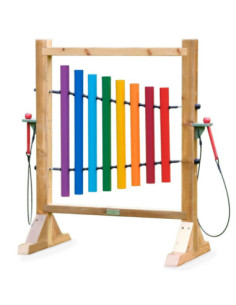 MASTERKIDZ Tęczowe Dzwonki Kolorowa Tablica Do Grania