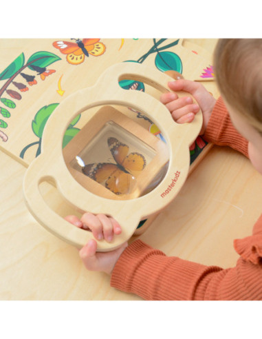 MASTERKIDZ Duża Drewniana Lupa Discovery