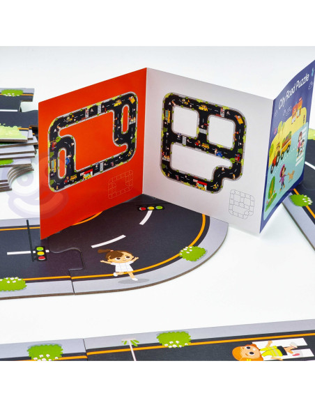 WOOPIE GREEN Droga Puzzle dla Dzieci Autostrada Makieta 21 el. Certyfikat FSC