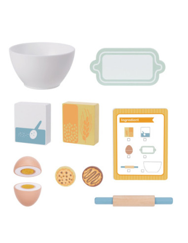 WOOPIE GREEN Drewniany Mikser Kuchenny Blender z Akcesoriami 11 el.