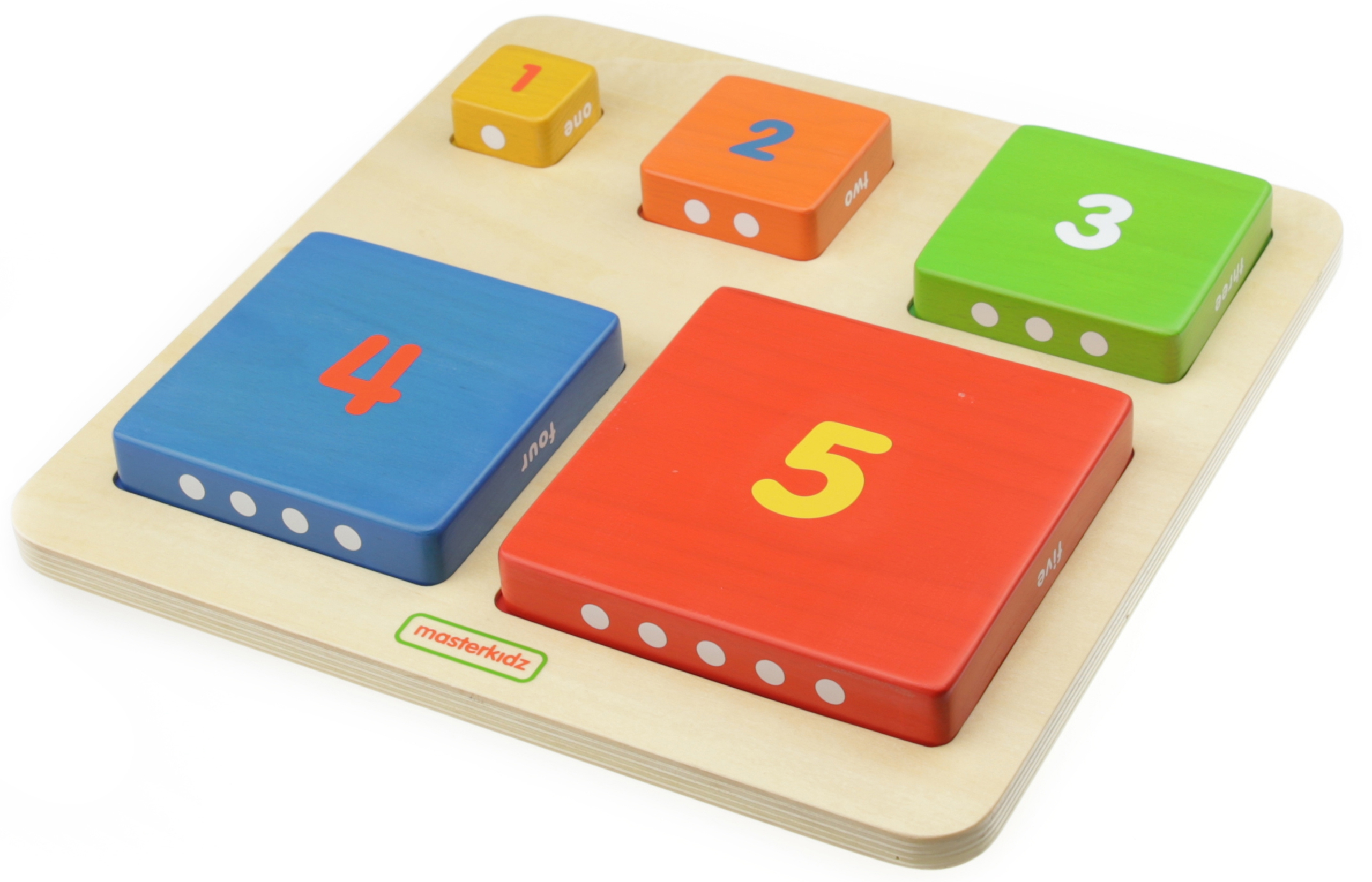 Piramidka drewniana edukacyjna liczenie kolory montessori