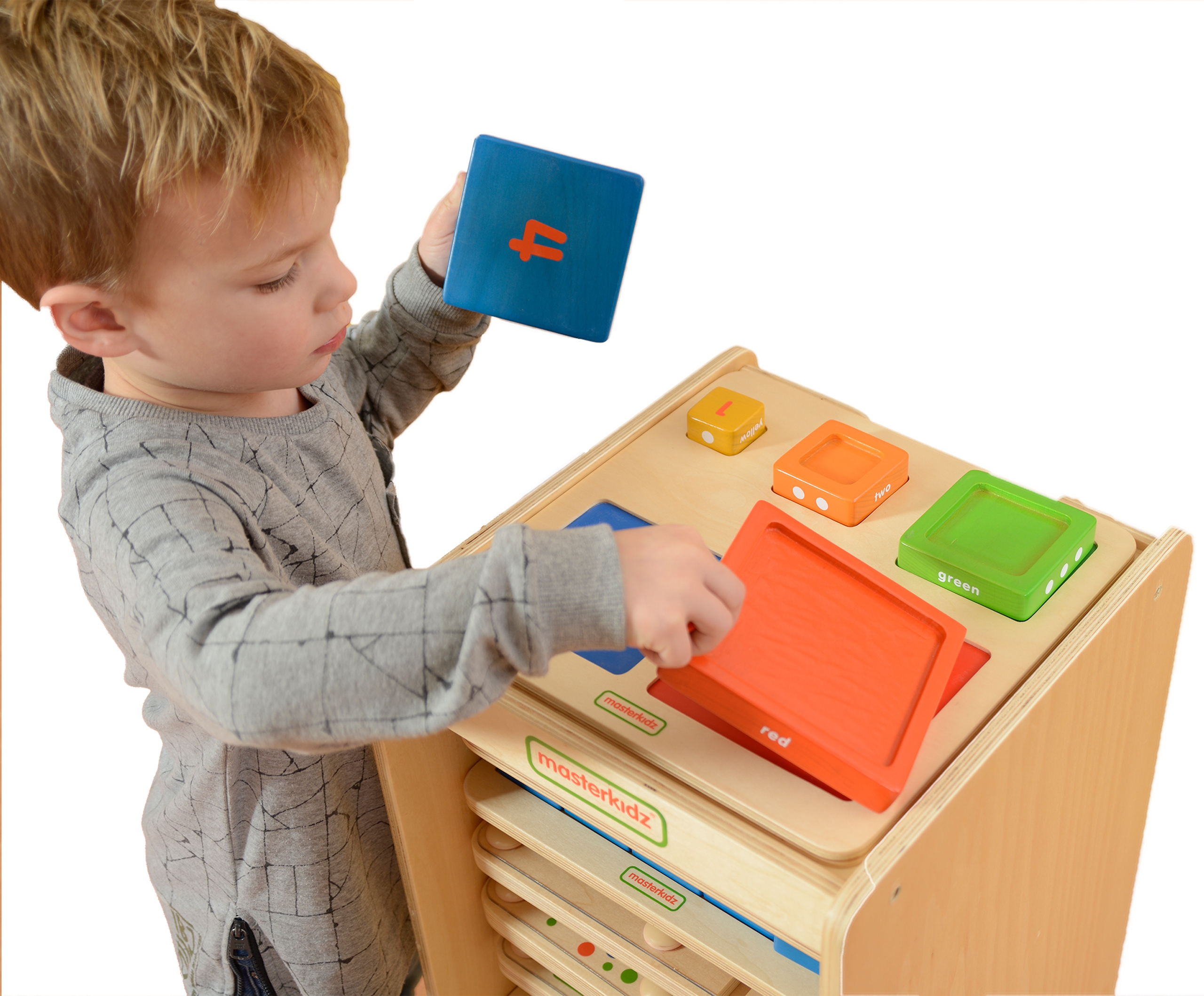 Piramidka drewniana edukacyjna liczenie kolory montessori