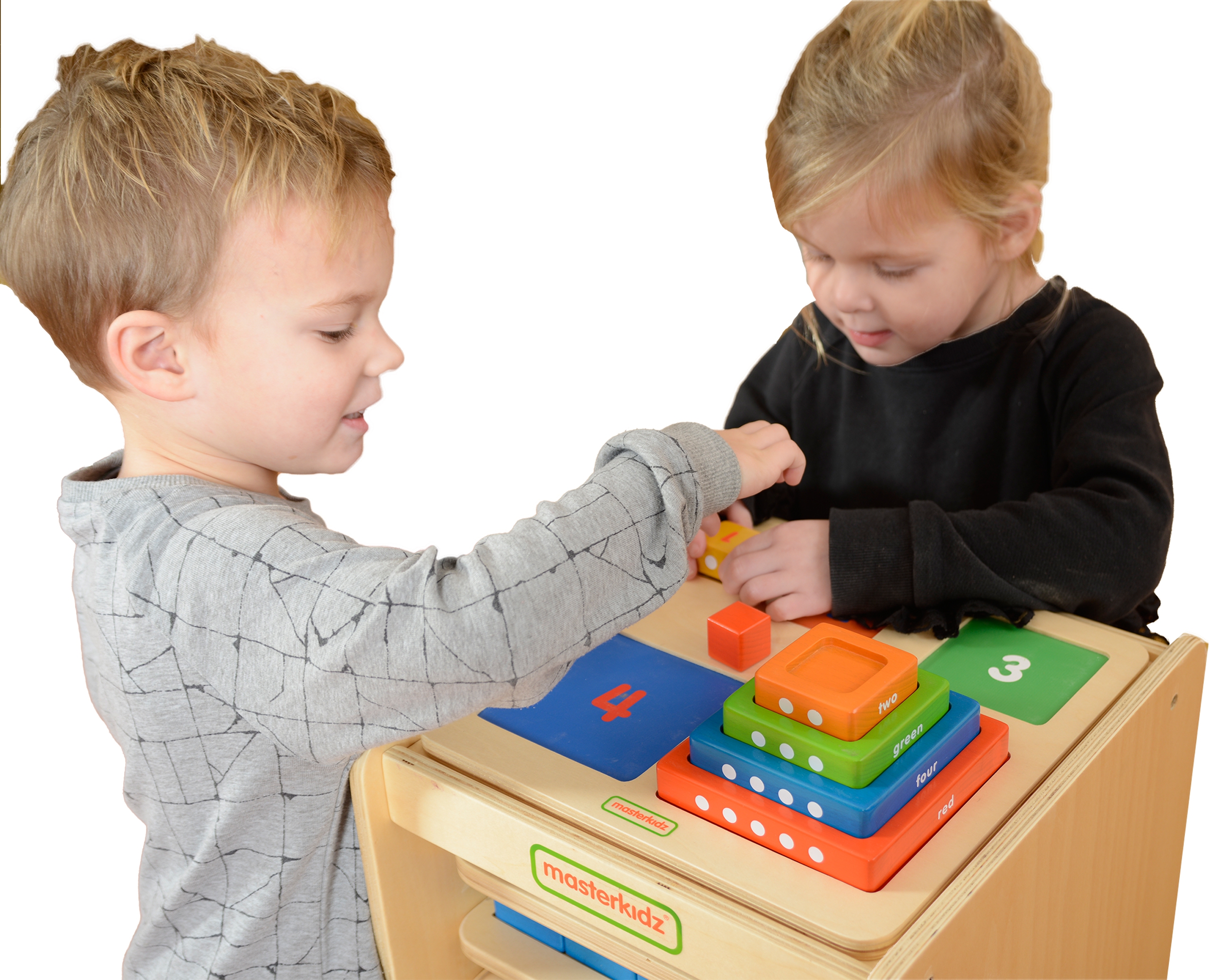 Piramidka drewniana edukacyjna liczenie kolory montessori