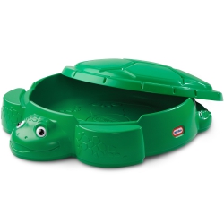 LITTLE TIKES Sandbox Turtle Toy Bin with Lid