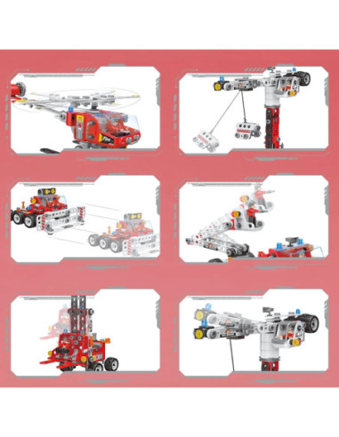 WOOPIE Zestaw Konstrukcyjny Creator City Fire Brigade