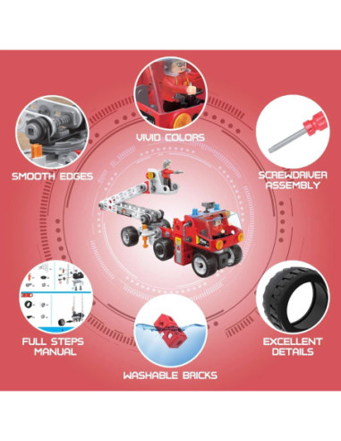 WOOPIE Zestaw Konstrukcyjny Creator City Fire Brigade