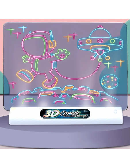 WOOPIE Magnetyczna Tablica 3D Podświetlenie LED do Rysowania