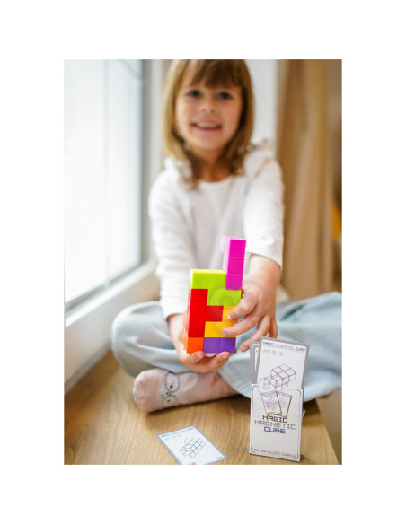 WOOPIE Układanka Kostka Tetris Z Zestawem Kart