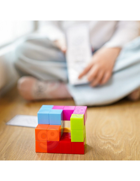 WOOPIE Układanka Kostka Tetris Z Zestawem Kart