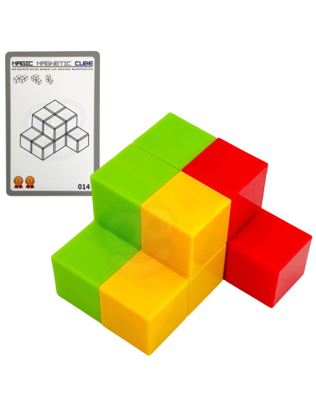 WOOPIE Układanka Kostka Tetris Z Zestawem Kart