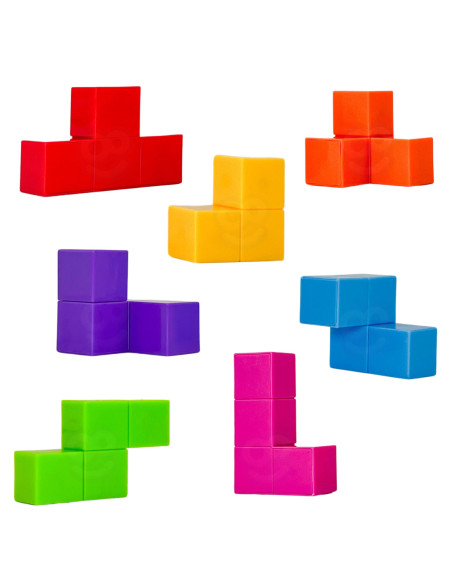 WOOPIE Układanka Kostka Tetris Z Zestawem Kart