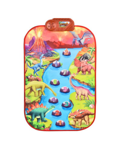 WOOPIE Duża Mata Muzyczna Pianino XL Dinozaury Interaktywna