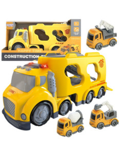 WOOPIE Żółta Laweta CITY TRUCK Efekty Dźwiękowe i Świetlne