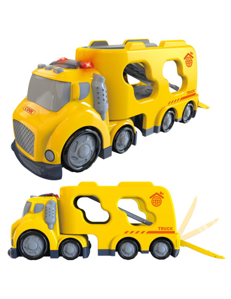 WOOPIE Żółta Laweta CITY TRUCK Efekty Dźwiękowe i Świetlne
