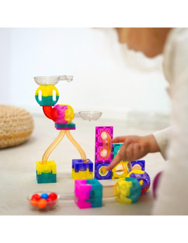 WOOPIE Klocki Magnetyczne Tor Kulkowy 89 el.