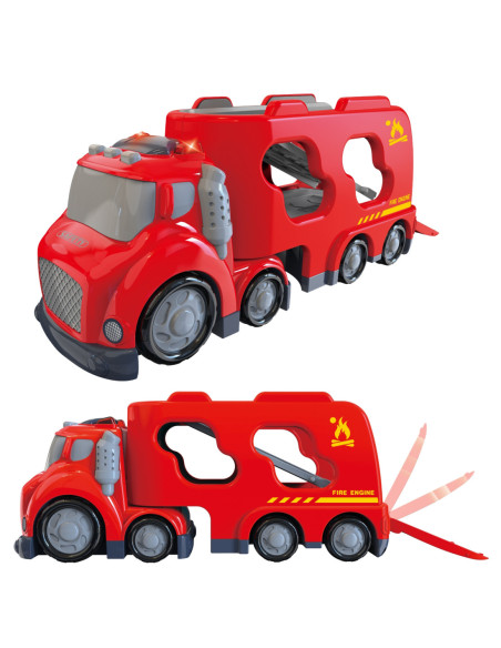 WOOPIE Czerwona Laweta CITY TRUCK Efekty Dźwiękowe i Świetlne