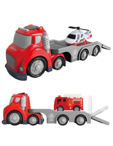 WOOPIE Czerwona Laweta CITY TRUCK Efekty Dźwiękowe i Świetlne