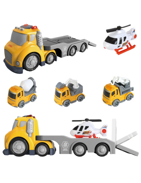 WOOPIE Żółta Laweta CITY TRUCK Efekty Dźwiękowe i Świetlne