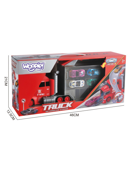 Zestaw Ciężarówka Laweta Garaż Tor Wyścigowy