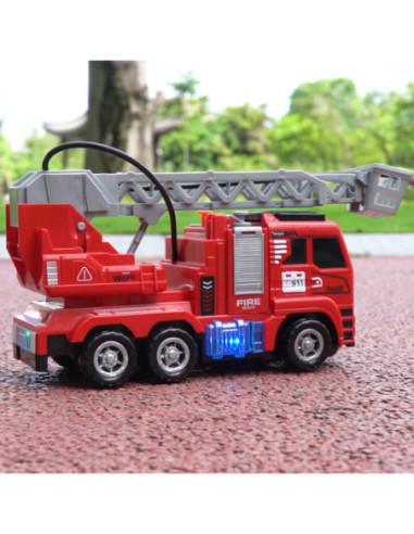 WOOPIE Wóz Strażacki z Wyrzutnią i Ruchomą Drabiną