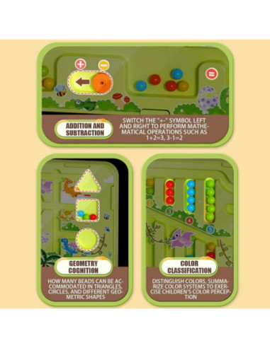 WOOPIE Magnetyczny Labirynt 2w1 Gra Chińczyk