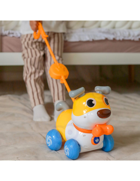 WOOPIE Interaktywny Piesek 2w1 Pchacz Szczekający 360° 6m+