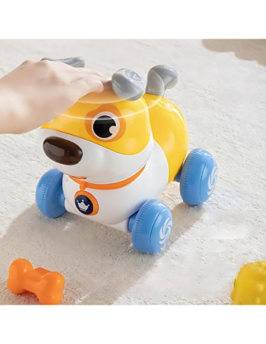 WOOPIE Interaktywny Piesek 2w1 Pchacz Szczekający 360° 6m+