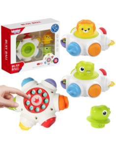 WOOPIE BABY Kosmiczna Rakieta Aktywności - Edukacyjna Kostka Sensoryczna 18m+