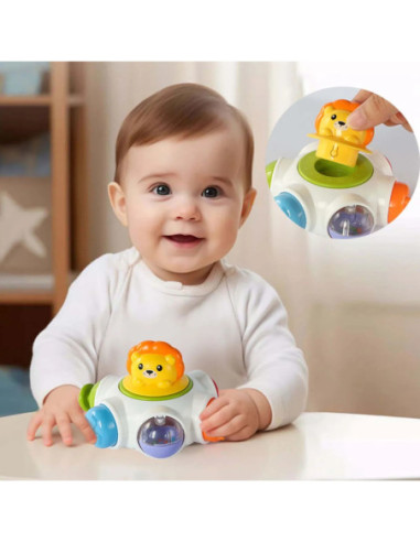 WOOPIE BABY Kosmiczna Rakieta Aktywności - Edukacyjna Kostka Sensoryczna 18m+