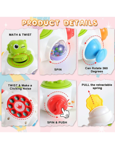 WOOPIE BABY Kosmiczna Rakieta Aktywności - Edukacyjna Kostka Sensoryczna 18m+