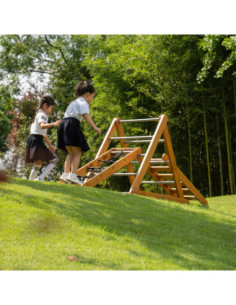 Classic World Edu Drewniany Zestaw Wspinaczkowy Trójkąt Piklera Plac Zabaw 2