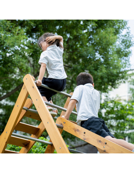 Classic World Edu Drewniany Zestaw Wspinaczkowy Trójkąt Piklera Plac Zabaw