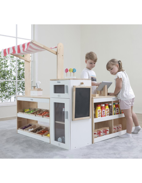 Viga Duży Zestaw Stragan Sklep Supermarket