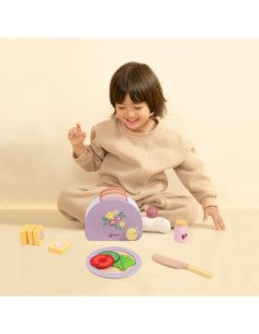 CLASSIC WORLD Drewniany Toster Grace z Akcesoriami 13 el. 2