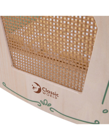 CLASSIC WORLD Drewniana Vintage Kołyska-Łóżeczko dla Lalek