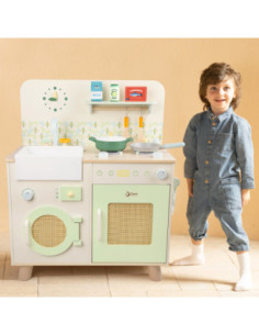 CLASSIC WORLD Drewniana Kuchnia z Pralką 2