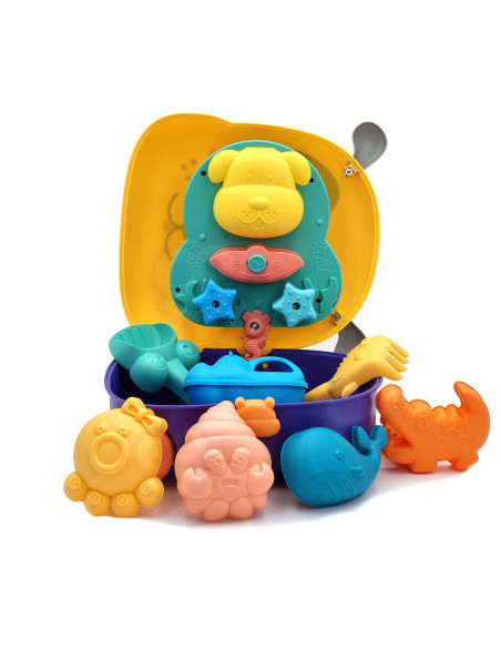 WOOPIE Zestaw do Piasku 3w1 Walizka Piesek + Zabawka Wodna