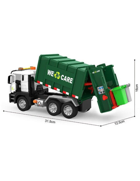 WOOPIE Śmieciarka Ciężarówka Segregacja Śmieci - skala 1:10