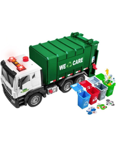 WOOPIE Śmieciarka Ciężarówka Segregacja Śmieci - skala 1:10