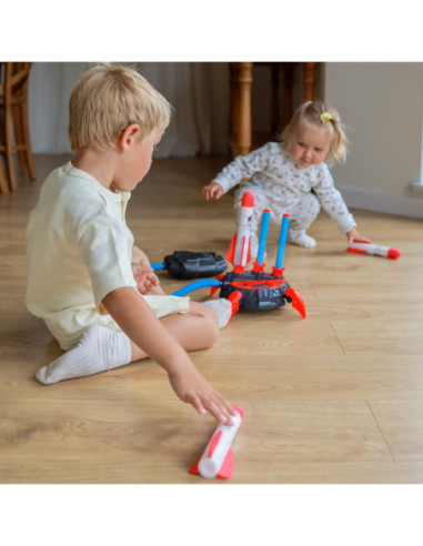 WOOPIE Wyrzutnia Rakiet Piankowych 6 szt.