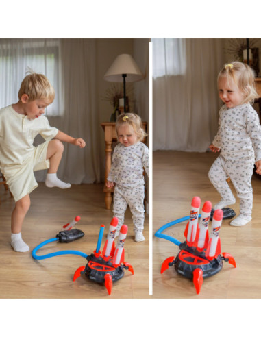 WOOPIE Wyrzutnia Rakiet Piankowych 6 szt.