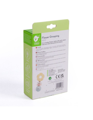 CLASSIC WORLD Drewniana Kwiecista Grzechotka