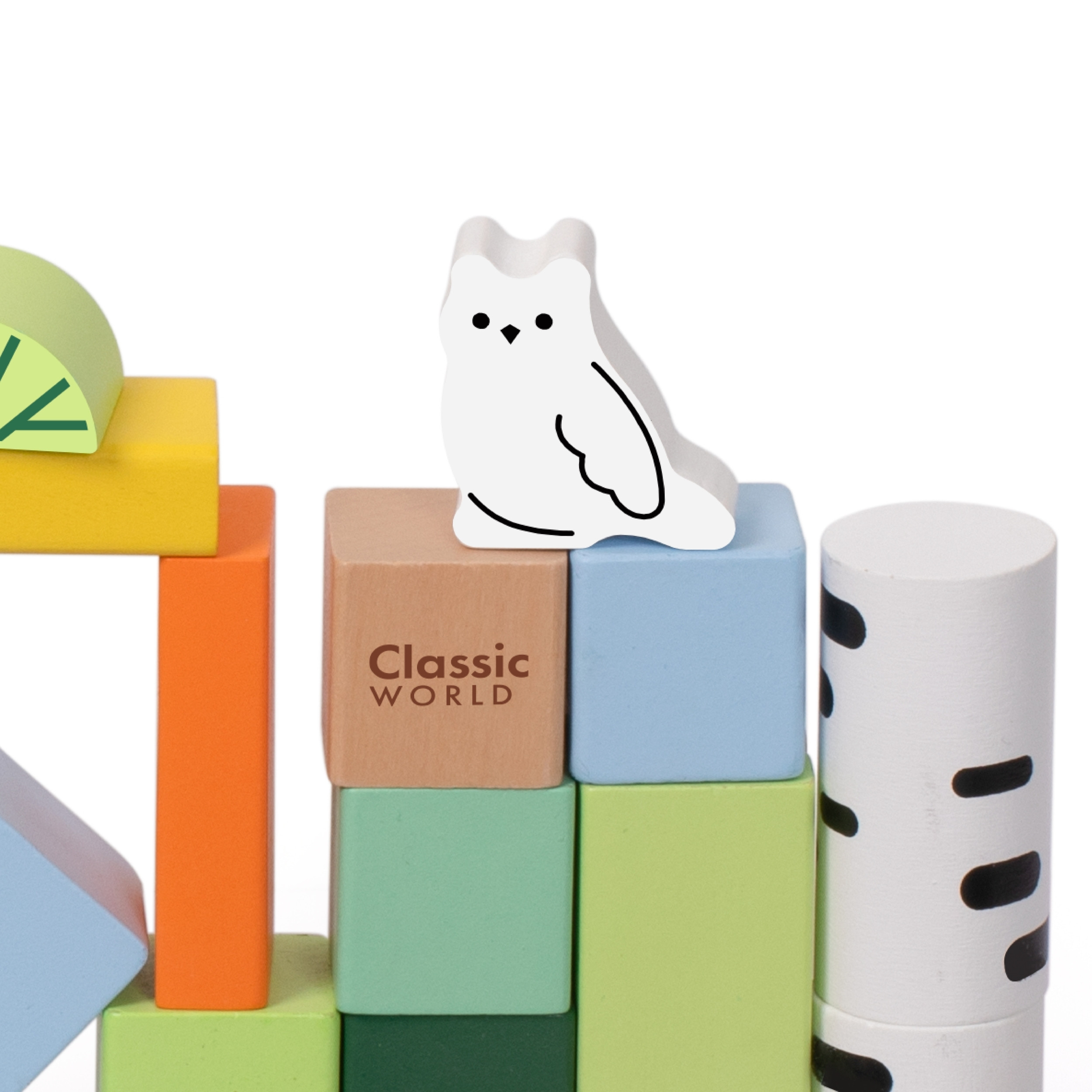 Zestaw drewnianych klocków leśny świat 50 el. - 15 z 20