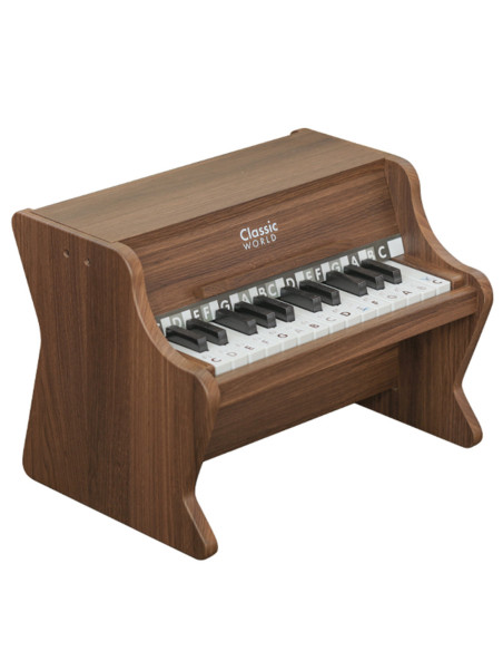 CLASSIC WORLD Drewniane Pianino + Książeczka do nauki