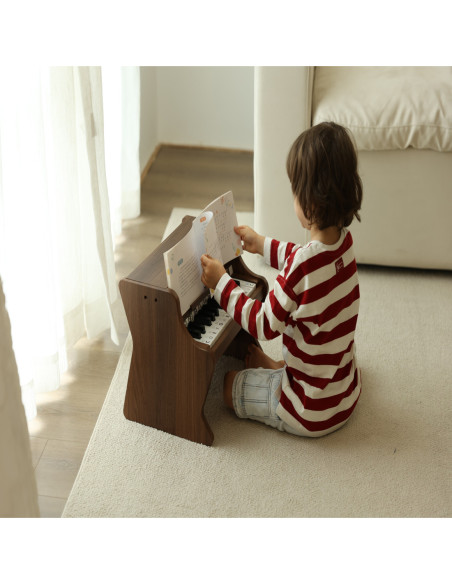 CLASSIC WORLD Drewniane Pianino + Książeczka do nauki