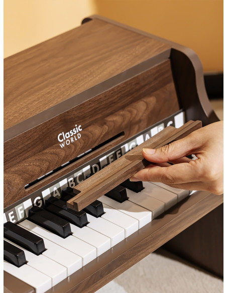 CLASSIC WORLD Drewniane Pianino + Książeczka do nauki