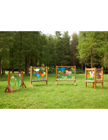 MASTERKIDZ Przezroczysta Akrylowa Tablica Malarska + Kubeczki